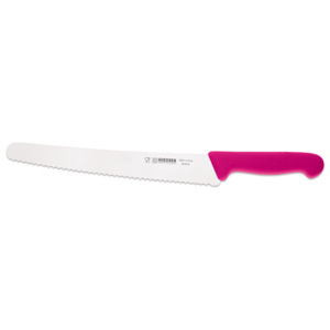 Giesser Růžový univerzální nůž s vlnitým ostřím 25 cm