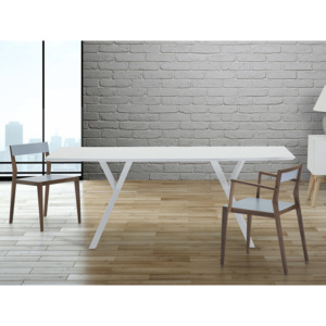 Bílý jídelní stůl 180 cm - LISALA