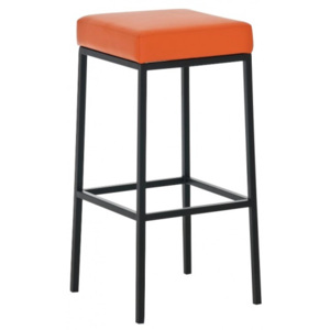 Barová stolička Joel, výška 85 cm, černá-oranžová