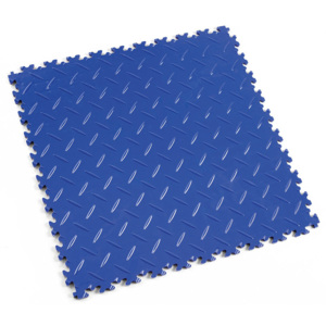 Modrá vinylová plastová dlaždice Light 2050 (diamant), Fortelock - délka 51 cm, šířka 51 cm a výška 0,7 cm