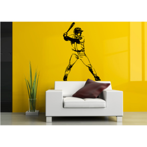 NomiaPro | Samolepka na zeď - Baseball - pálkař | 50 x 80 cm