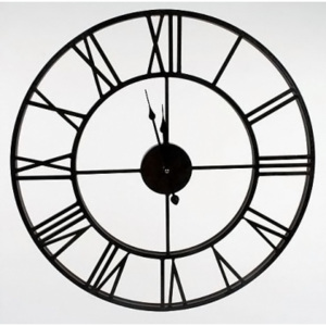 Nástěnné hodiny Loreno, 60 cm, černá