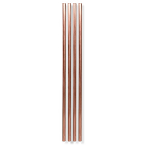 Sada 4 měděných kovových brček W&P Design, délka 25,4 cm