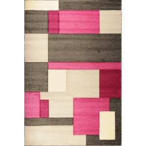 Moderní kusový koberec Hector 6979a_E_ID růžovo-šedý Typ: 140x200 cm