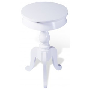 Masivní odkládací stolek PROVENCE bílý