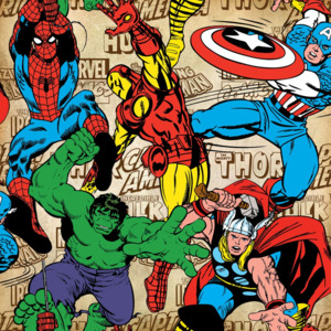 Graham & Brown | Papírová tapeta na zeď Marvel Comics Superheroes 70-467 | 0,53 x 10,05 m