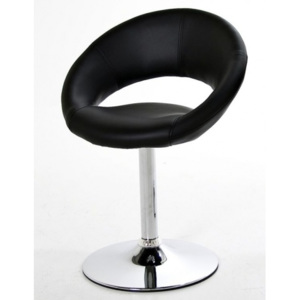 Jídelní židle otočná Malawy, černá