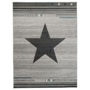 Kusový koberec Hvězda světle šedý, Velikosti 80x150cm