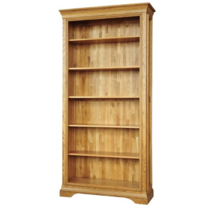 Dubová knihovna FRBK6, rustikální dřevěný nábytek