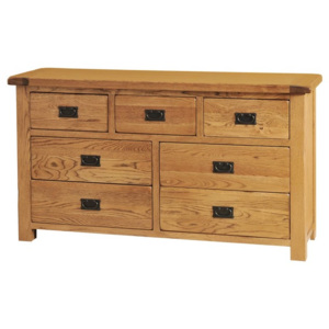Dubová komoda SRDC90, rustikální dřevěný nábytek