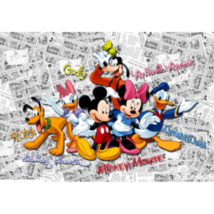 AG Desing |Dětská fototapeta Mickey na komiksu FTD 2225| Rozměr360 x 254 cm