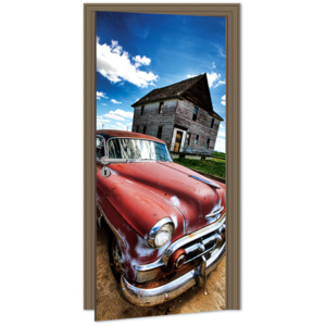 Dimex | Samolepicí fototapeta na dveře - Veteran Car (Veterán) | 95 x 210 cm