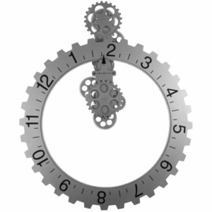 Designové hodiny na zeď Invotis 55 cm | stříbrné