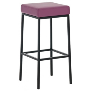 Barová stolička Joel, výška 85 cm, černá-fialová