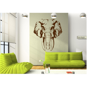 NomiaPro | Samolepky na zeď - Majestátný slon | 35 x 40 cm