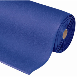 Modrá průmyslová protiúnavová rohož - délka 91 cm, šířka 60 cm a výška 0,94 cm