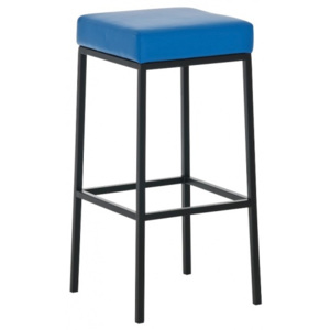 Barová stolička Joel, výška 85 cm, černá-modrá