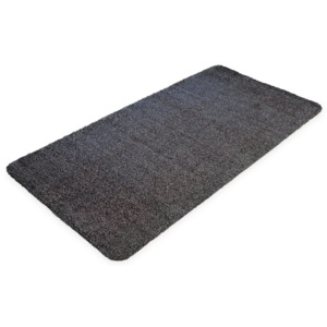 Černá bavlněná vstupní vnitřní čistící rohož - délka 100 cm, šířka 75 cm a výška 0,4 cm