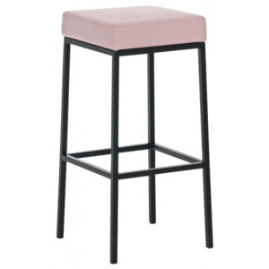Barová stolička Joel, výška 85 cm, černá-růžová