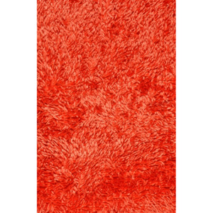Chlupatý kusový koberec Shine Shaggy salmon lososový Rozměr: 50x80 cm