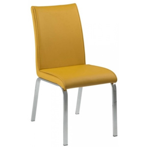 Jídelní židle Leona, žlutá SCHDNH000015006 SCANDI