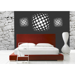 NomiaPro | Samolepky na zeď - Abstraktní puntíky | 48 x 30 cm