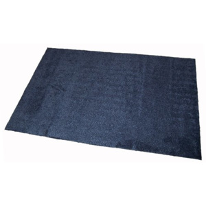 Antracitová bavlněná textilní pratelná vstupní vnitřní čistící rohož Natuflex - délka 150 cm, šířka 100 cm a výška 0,8 cm