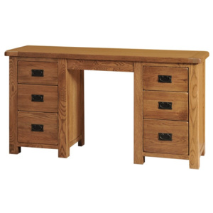Dubový pracovní stůl SRDD35, rustikální dřevěný nábytek