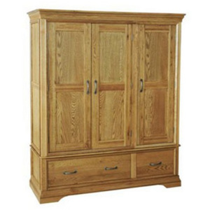 Dubová šatní skříň FRW3, rustikální dřevěný nábytek