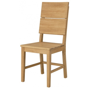Jídelní židle dřevěná Leah - SET 2 ks, dub