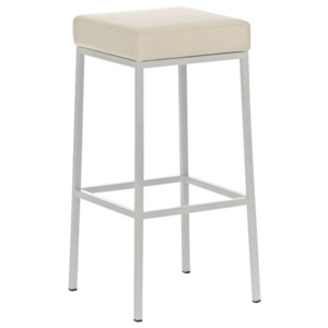 Barová stolička Joel, výška 80 cm, bílá-krémová