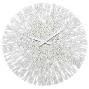 Designové hodiny na zeď Koziol Silk 45 cm | bílé