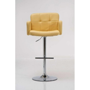 Barová židle Pompe - SET 2 ks, žlutá