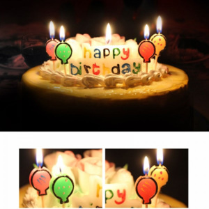 Barevné narozeninové svíčky