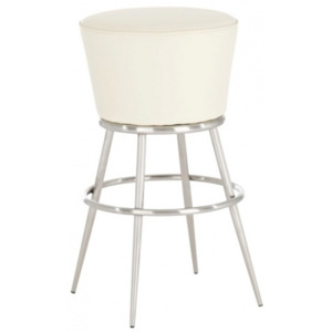 Barová židle Patricie, krémová 85 cm