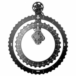 Designové hodiny na zeď Invotis 60 cm | černé