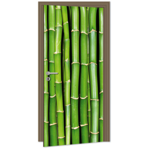 Dimex | Samolepicí fototapeta na dveře - Bamboo (Bambus) | 95 x 210 cm