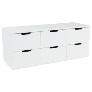 Elegantní skříňka v severském stylu v bílé barvě typ S6 KN071