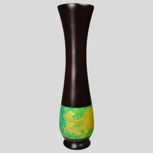 Dřevěná váza 30 cm Thajsko