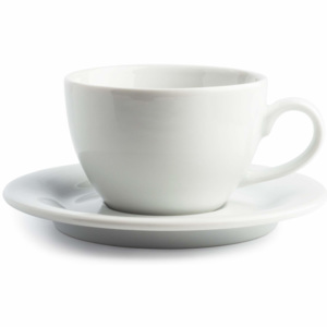 Karlovarský porcelán CARLO šálek na cappuccino s podšálkem 240 ml