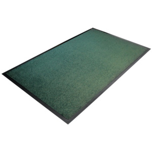 Zelená textilní vstupní vnitřní čistící rohož - délka 90 cm, šířka 60 cm a výška 0,7 cm