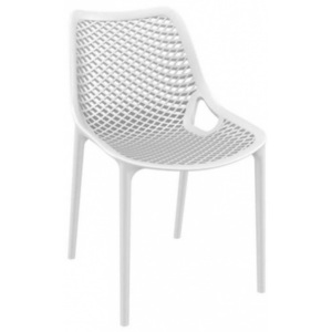 Designová jídelní židle stohovatelná Soufi, bílá