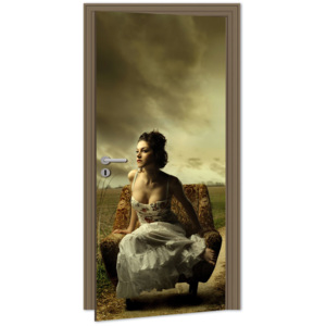 Dimex | Samolepicí fototapeta na dveře - Girl (Dívka) | 95 x 210 cm