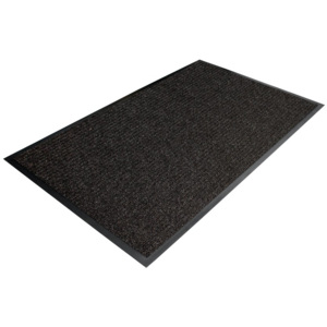 Černá textilní vstupní vnitřní čistící rohož - délka 90 cm, šířka 60 cm a výška 0,7 cm