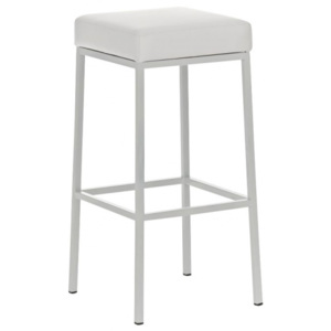 Barová stolička Joel, výška 85 cm, bílá-bílá