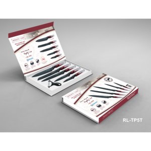 Royalty Line 6-dílná sada nožů s mramorovou antiadhézní vrstvou RL-TP5T
