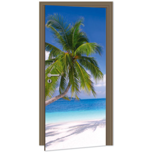 Dimex | Samolepicí fototapeta na dveře - Beach (Pláž) | 95 x 210 cm
