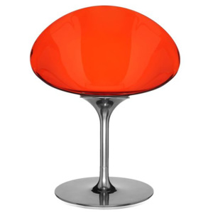 KARTELL Designová židle EROS otočná, červená