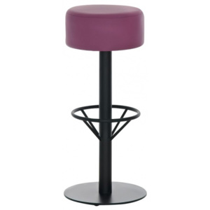 Barová židle Rasper, výška 76 cm, černá-fialová