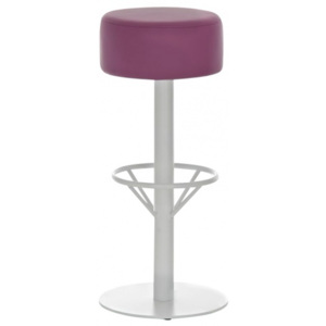Barová židle Rasper, výška 76 cm, bílá-fialová